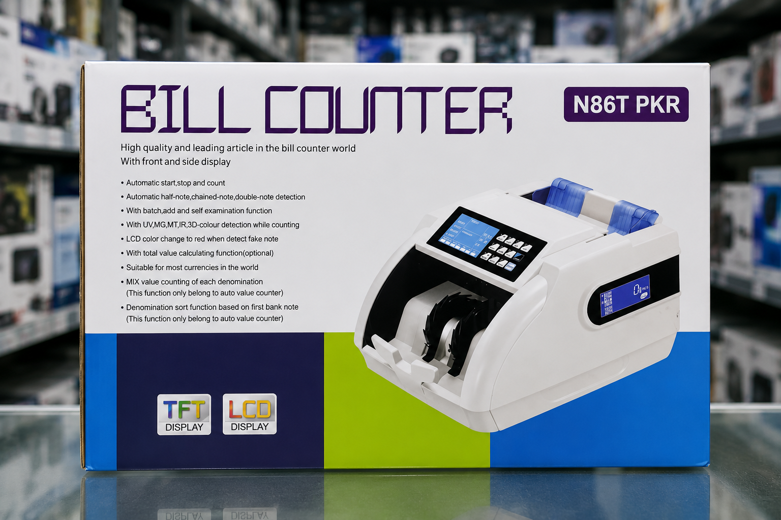 N86T UV/3MG/IR<br/>Cash Counting Machine<br/>Fake Note Detection