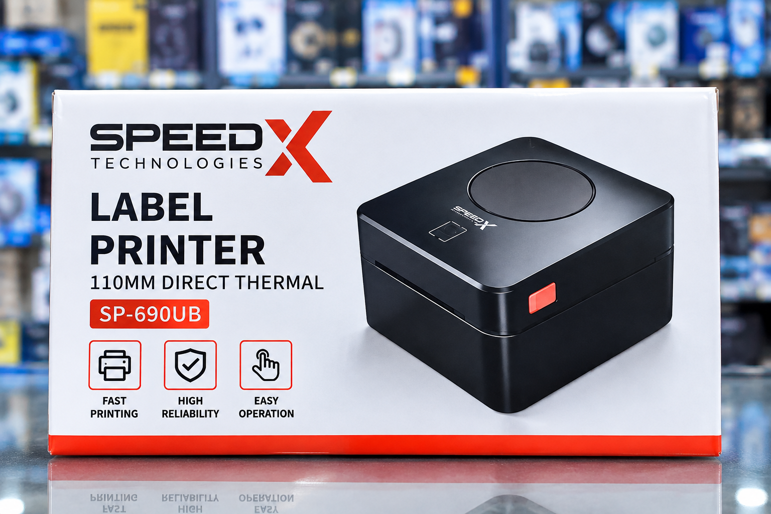 Speed X SP-690UB<br/>Thermal Label Printer<br/>( USB + Bluetooth )
