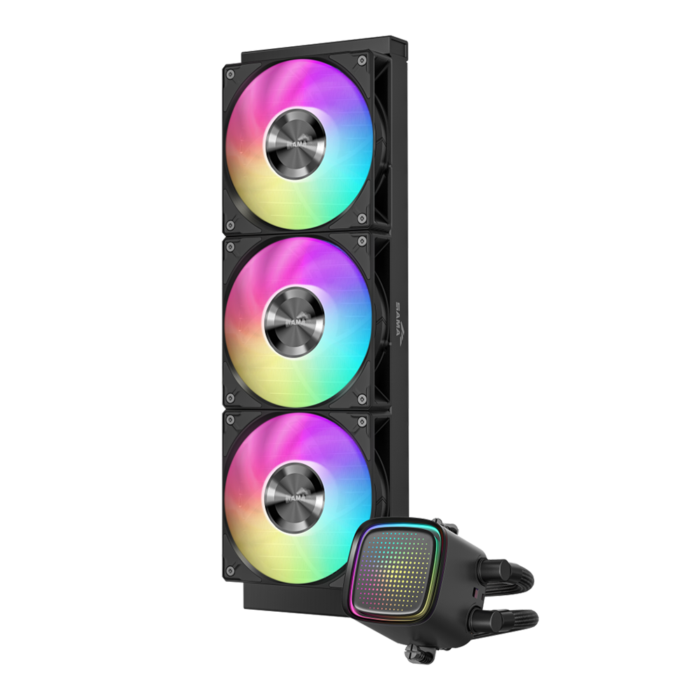 SAMA L50 360mm Liquid CPU Cooler (Black) - Image 2