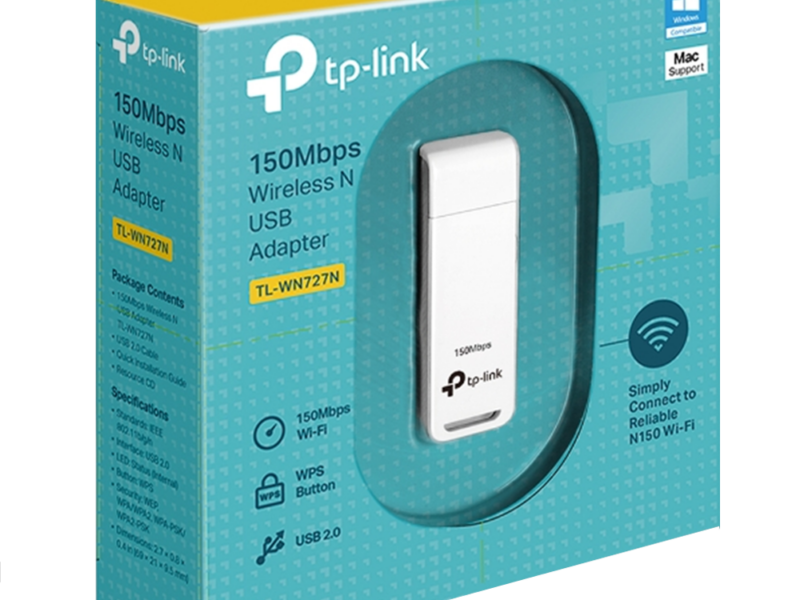 TP-Link TL-WN727N Wireless N USB Adapter (150Mbps)