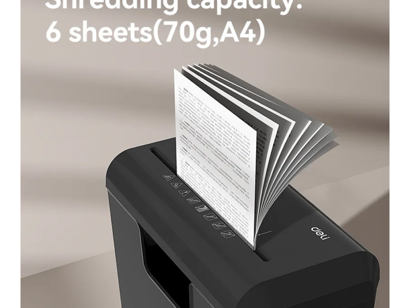 Paper Shredder Deli-ET103SC (Strip Cut) - image 2