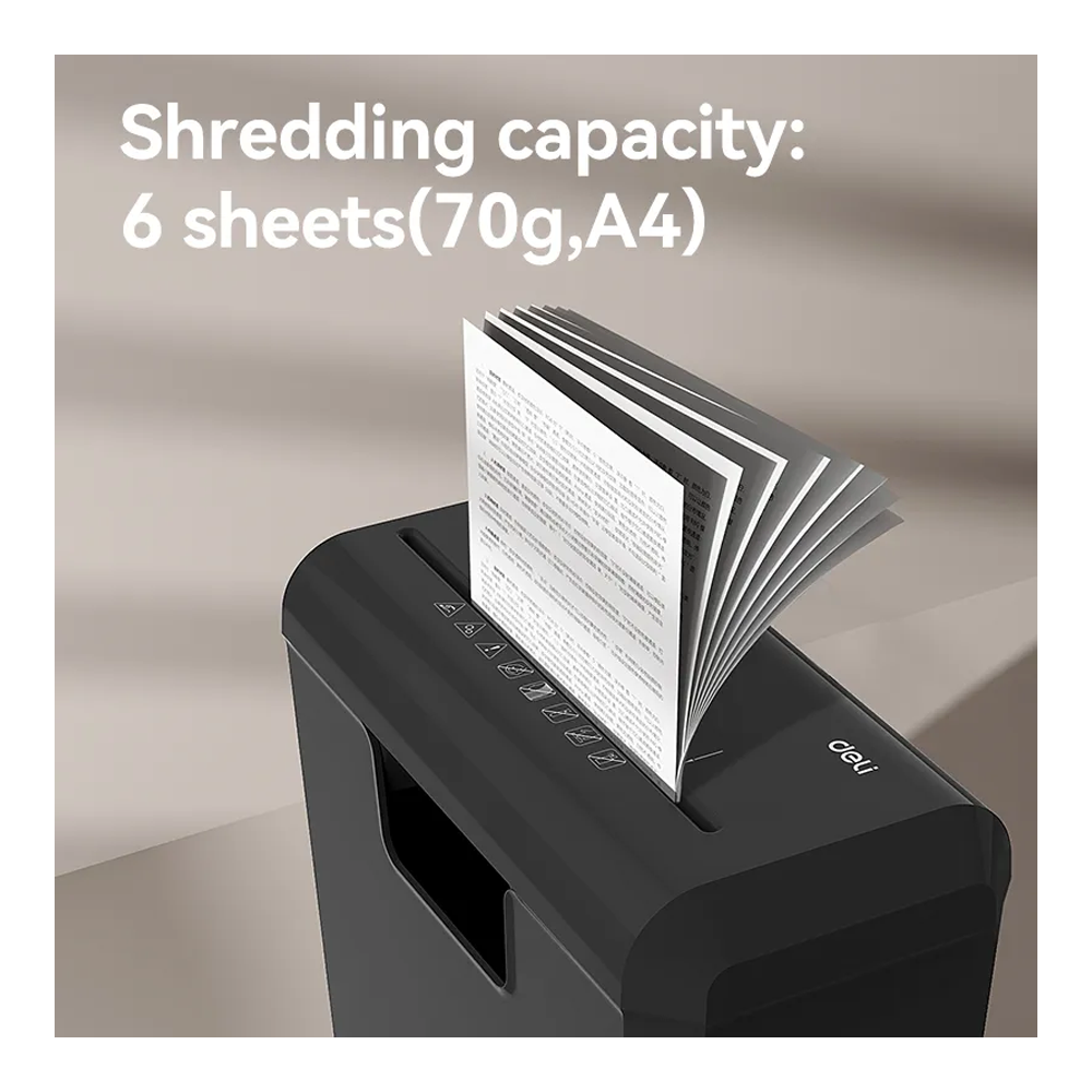 Paper Shredder Deli-ET103SC (Strip Cut) - Image 2