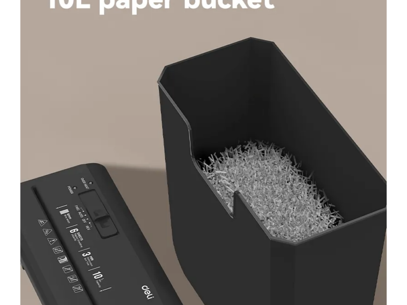 Paper Shredder Deli-ET103SC (Strip Cut) - image 3