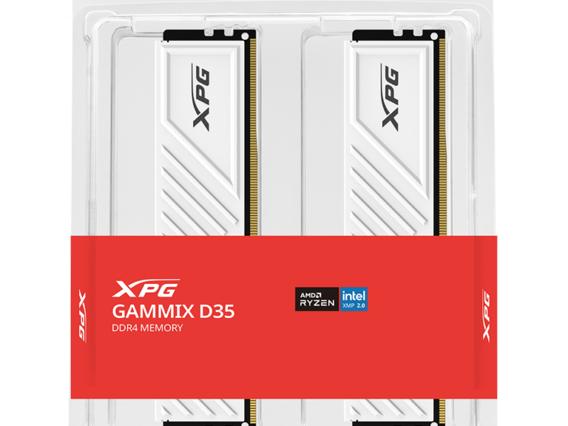 2×16 GB DDR4 XPG D35 3200MHz Gaming RAM (White)
