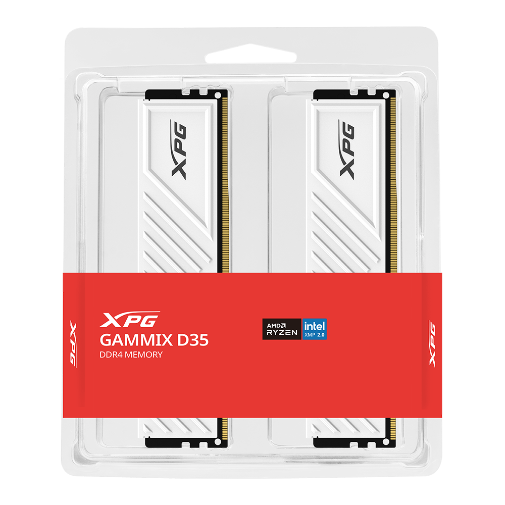 2x16 GB DDR4 XPG D35 3200MHz Gaming RAM (White)
