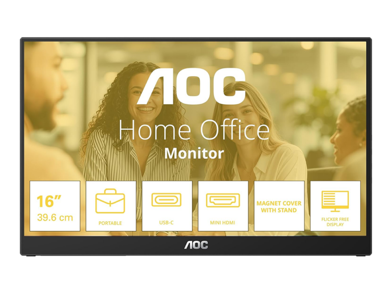 15.6” AOC 16T3FE IPS/60Hz/FHD Gaming LED Portable Monitor