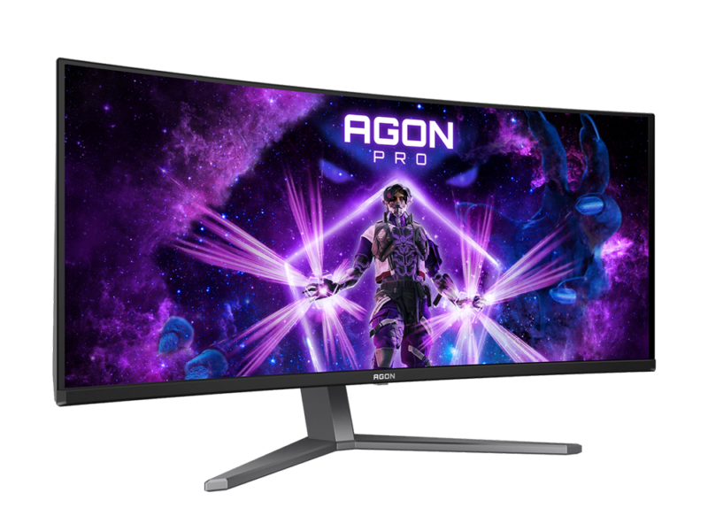 34” AOC Agon Pro AGP346UCSD WQHD 3-Sided Frameless QD-OLED Curved Gaming Monitor - image 3