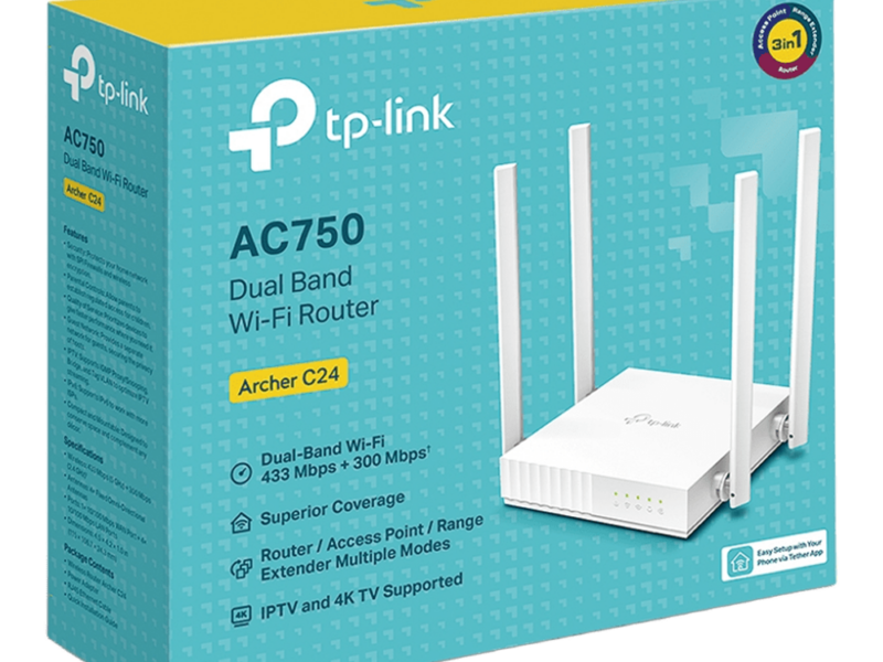 Tp-Link Archer C24, AC750 Wireless Dual Band Router