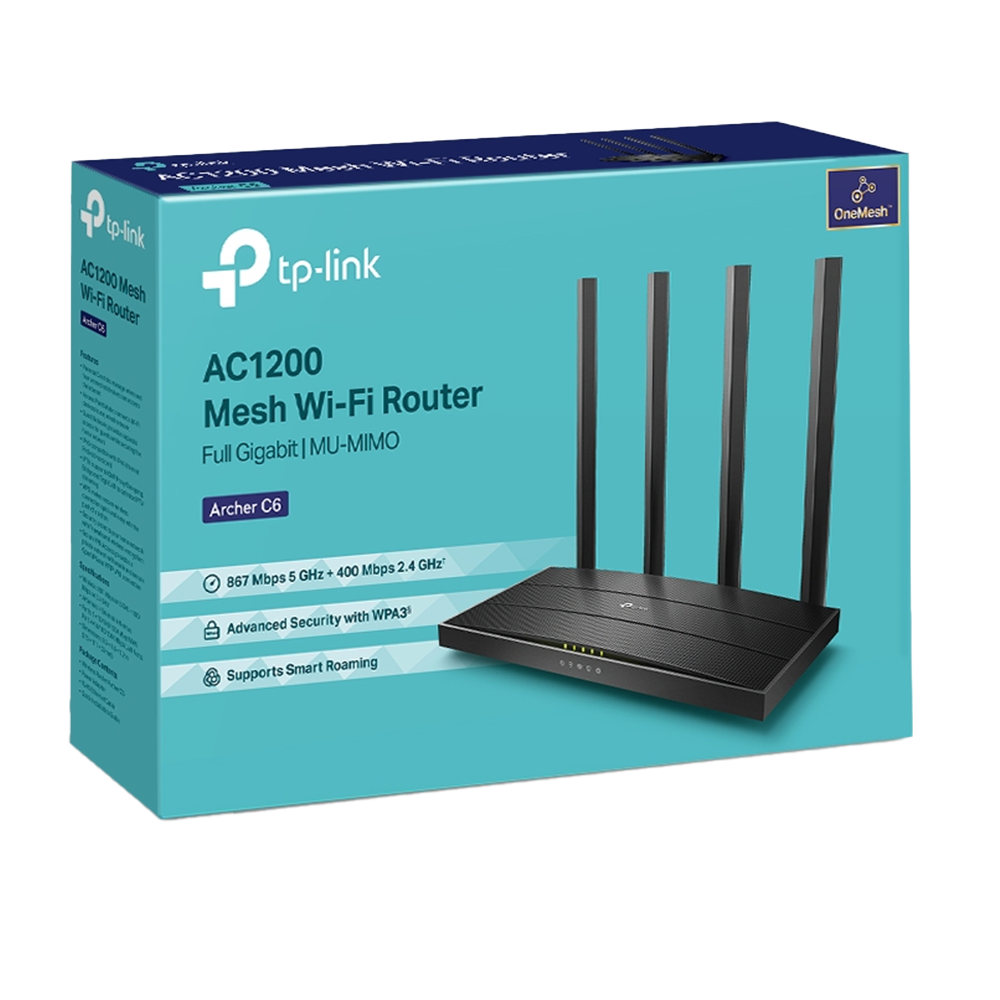 Tp-Link Archer C6, AC1200 Wireless MU-MIMO Gigabit Router