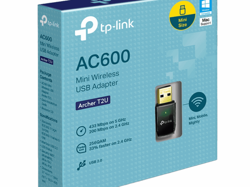 Tp-Link Archer T2U – AC600 Wireless Dual Band USB Adapter