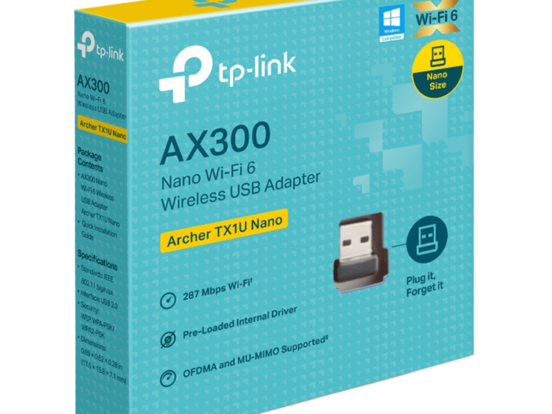 Archer TX1U Nano – AX300 Nano Wi-Fi 6 Wireless USB Adapter