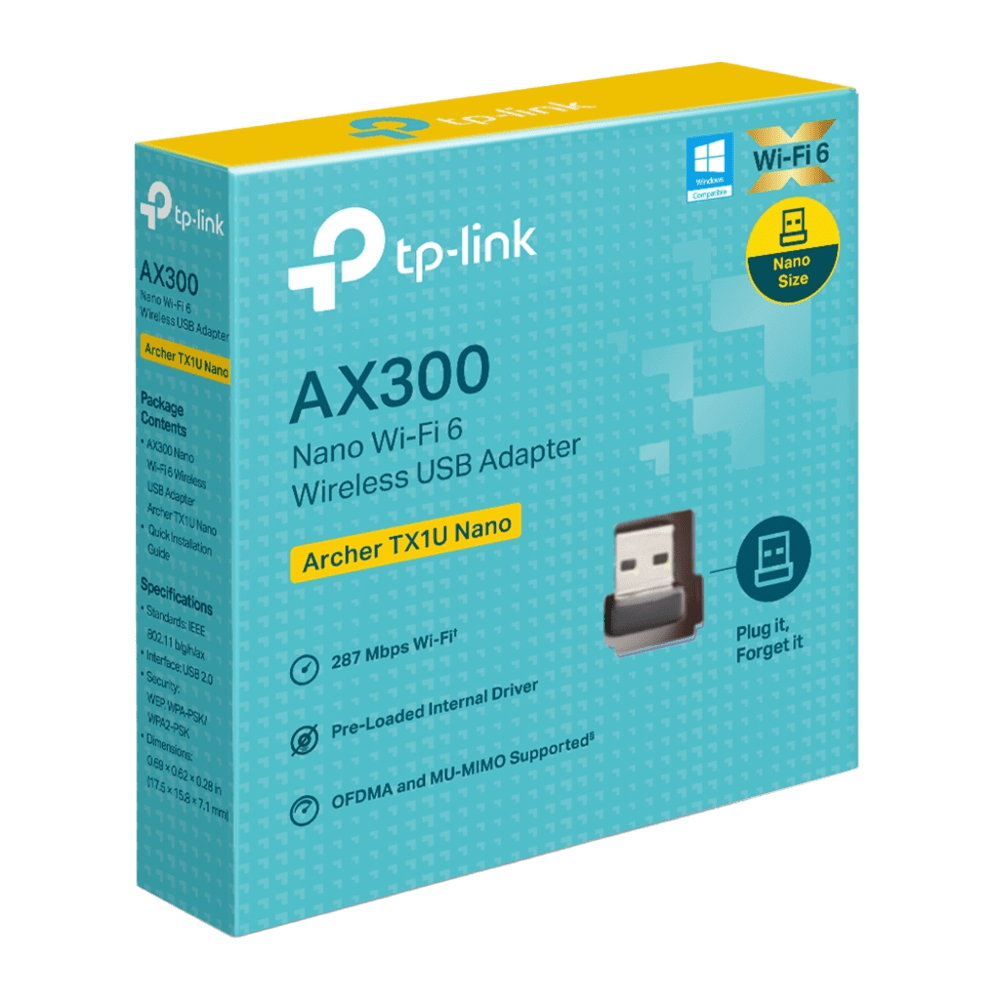 Archer TX1U Nano - AX300 Nano Wi-Fi 6 Wireless USB Adapter