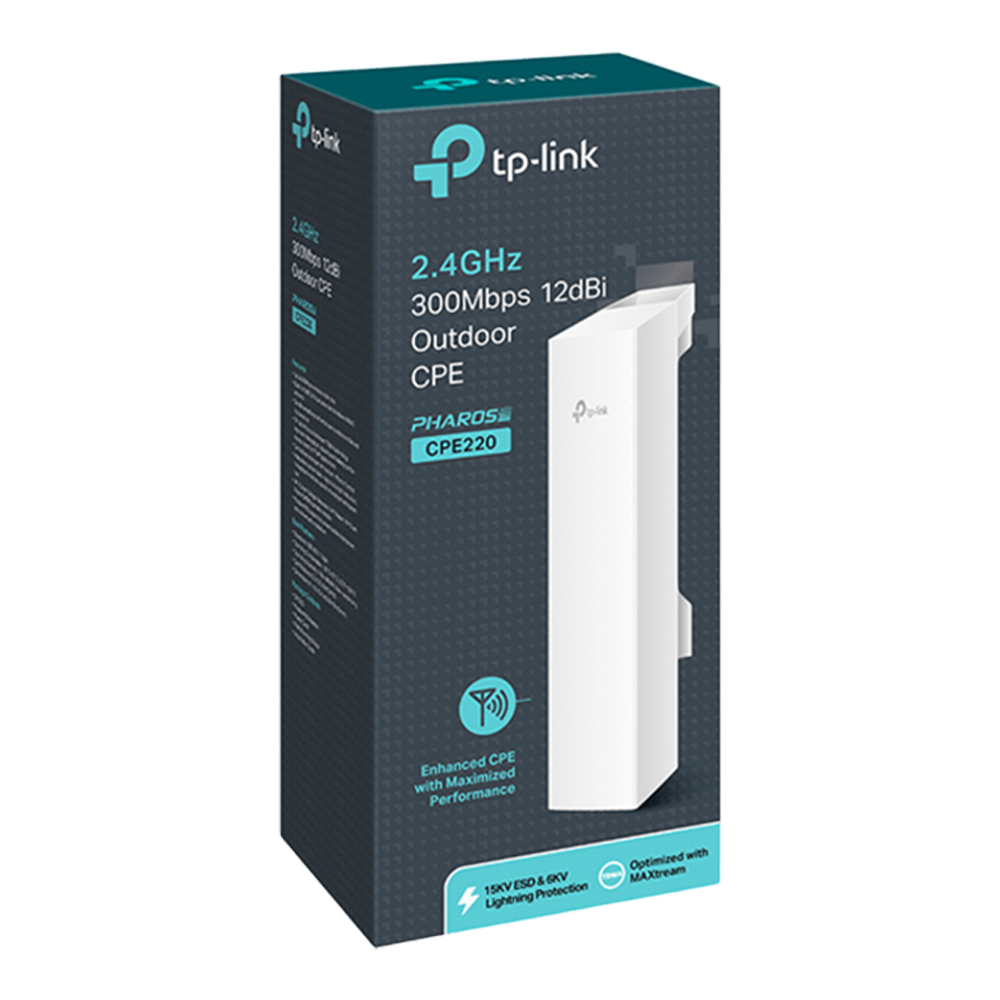 TP-Link CPE220 2.4GHz 300Mbps 12dBi Outdoor CPE