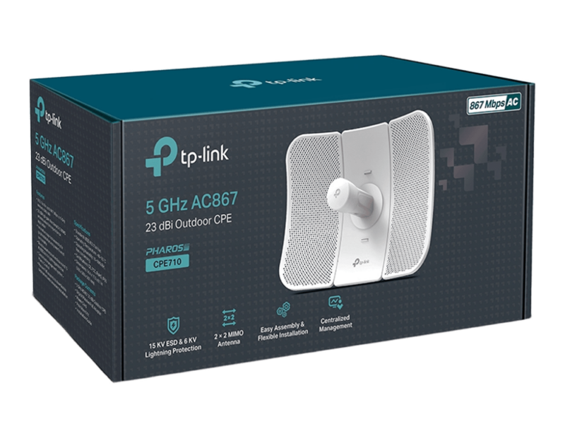 TP-Link CPE710 5GHz AC 867Mbps 23dBi Outdoor CPE