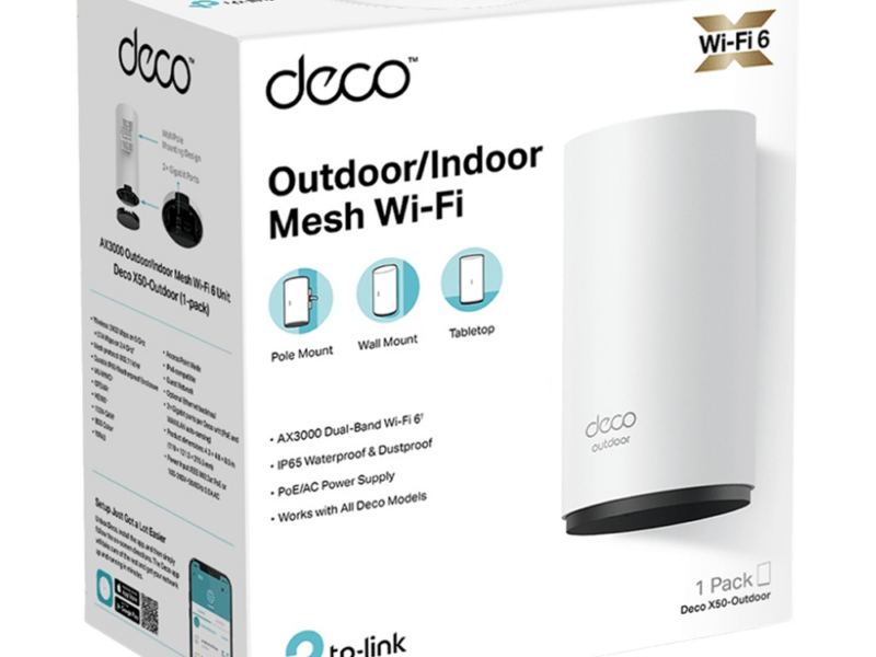 TP-Link Deco X50 AX3000 Outdoor Whole Home Mesh Wi-Fi 6 System (1-Pack)