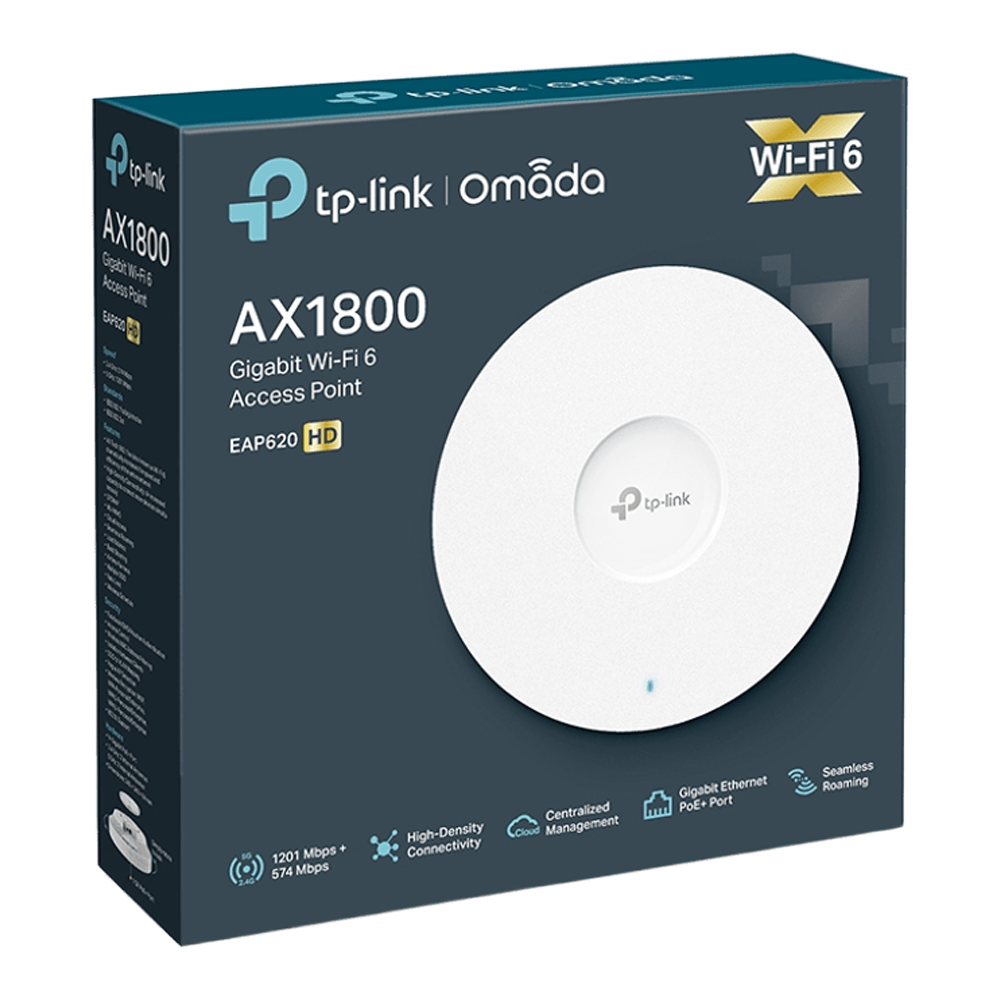 TP-Link EAP620 HD AX1800 Wireless Dual Band Ceiling Mount Access Point