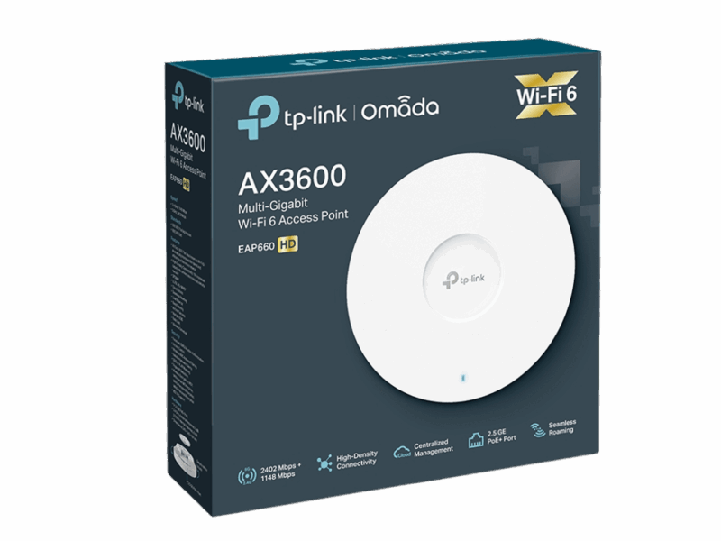 TP-Link EAP660 HD AX3600 Wireless Dual Band Multi-Gigabit Ceiling Mount Access Point