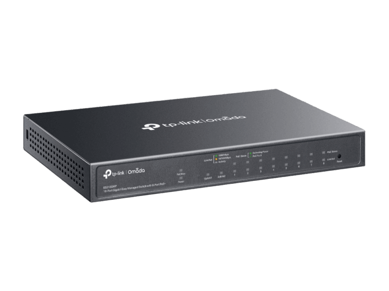 TP-Link ES210GMP Omada 10-Port Gigabit Easy Managed Switch with 8-Port PoE+ - image 4