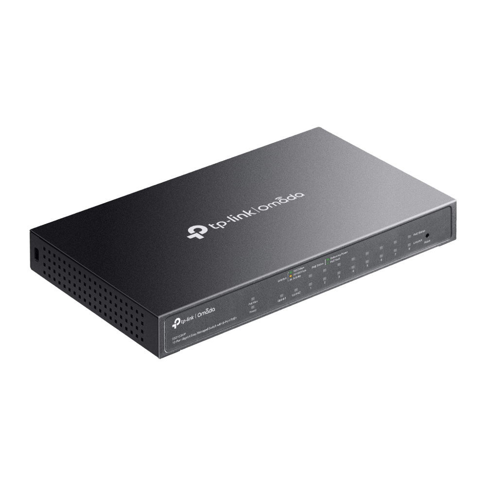 TP-Link ES210GMP Omada 10-Port Gigabit Easy Managed Switch with 8-Port PoE+ - Image 3