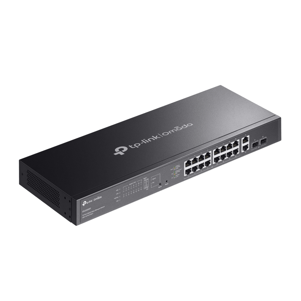 TP-Link ES220GMP Omada 20-Port Gigabit Easy Managed Switch with 16-Port PoE+ - Image 2
