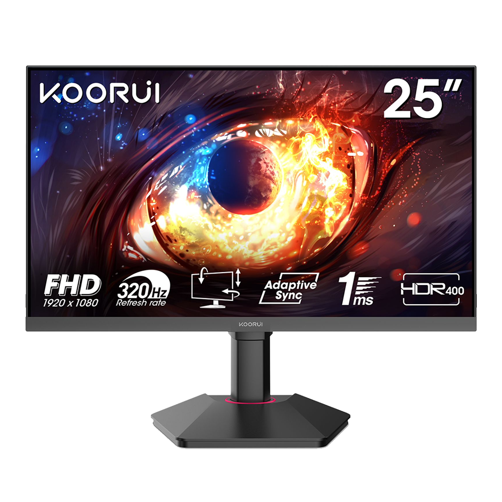 24.5″ Koorui G2511E FHD 320Hz Fast IPS Gaming Monitor