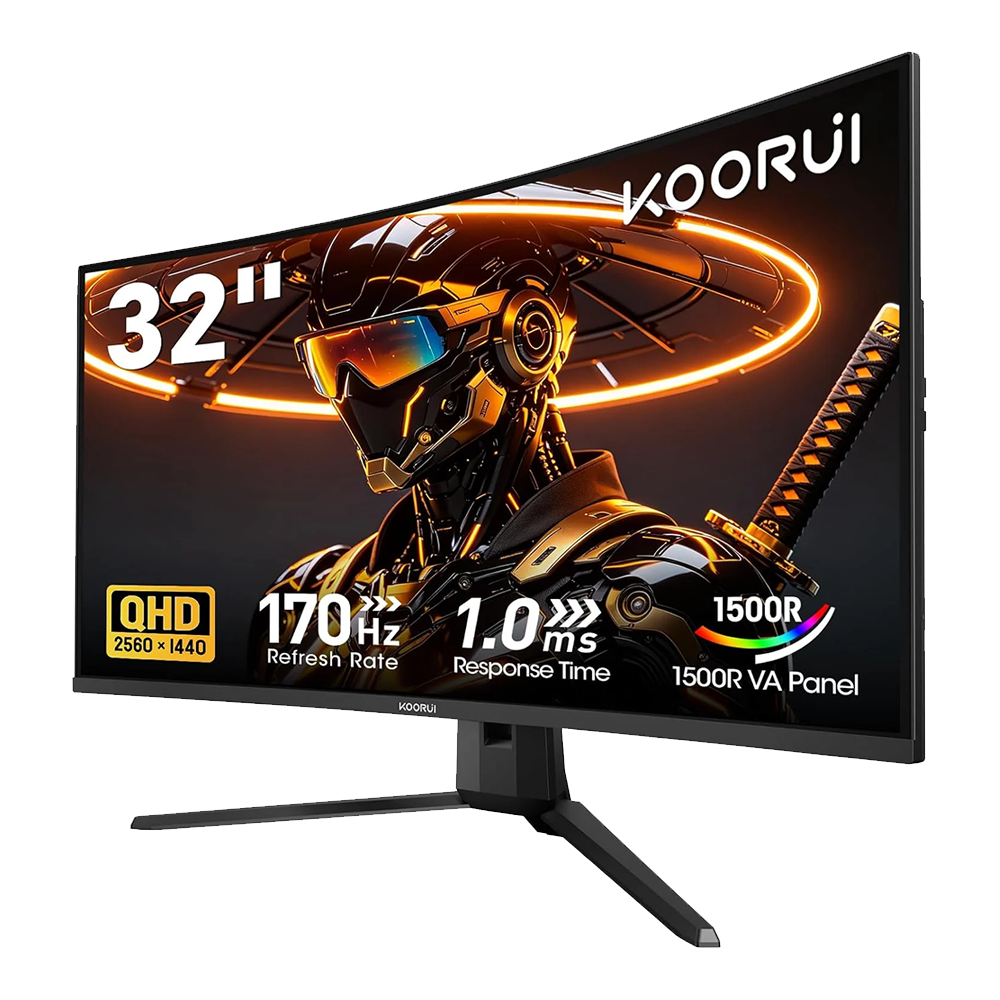 32″ Koorui G3221SC QHD 170Hz VA Curved Gaming Monitor - Image 6
