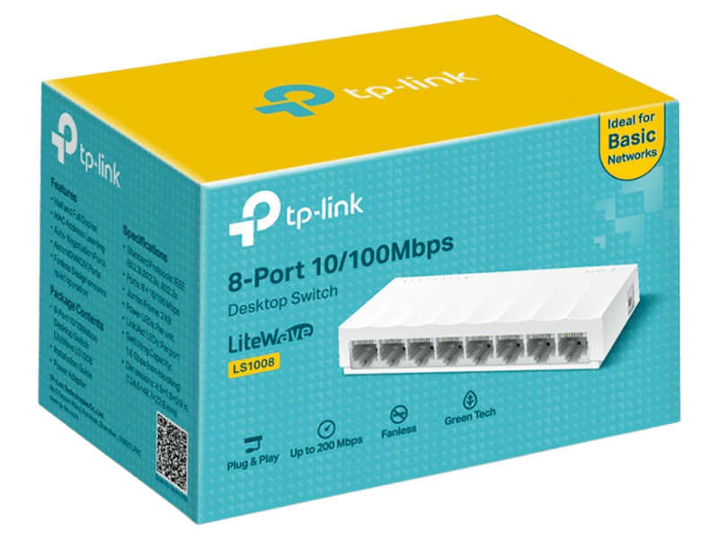 TP-Link LS1008 8-Port 10/100Mbps Desktop Switch - image 1