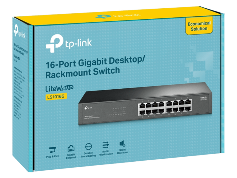 TP-Link LS1016G 16-Port Gigabit Desktop/ Rackmount Switch - image 1