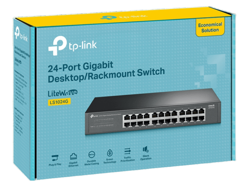 TP-Link LS1024G, 24-Port Gigabit Desktop/ Rackmount Switch
