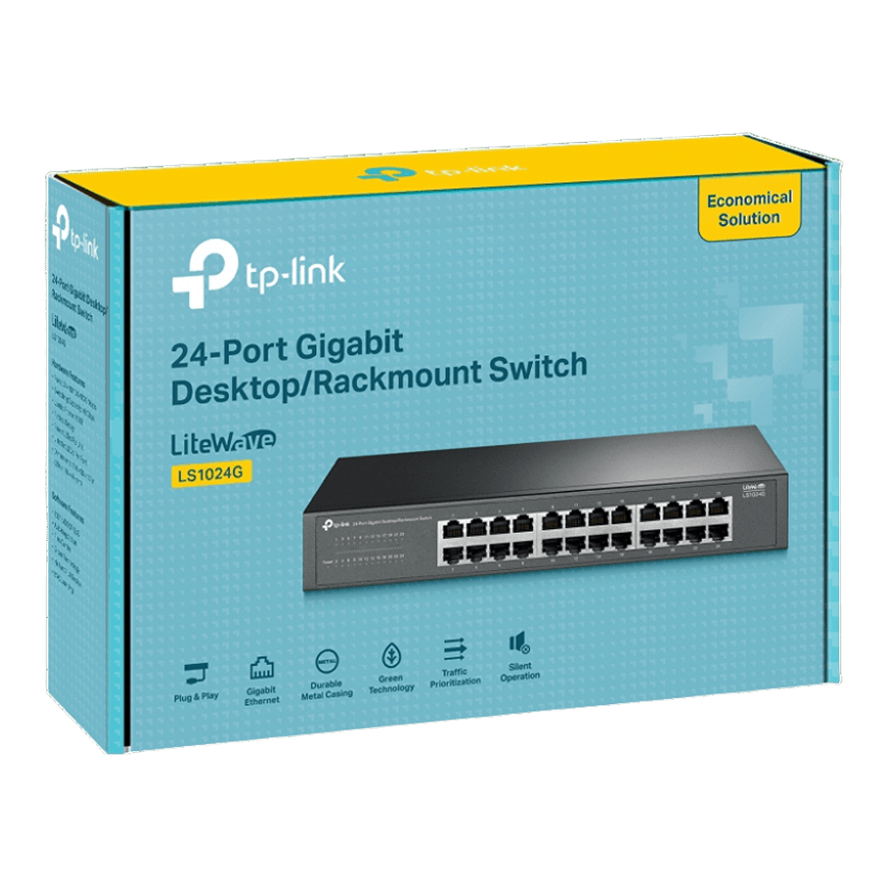 TP-Link LS1024G, 24-Port Gigabit Desktop/ Rackmount Switch