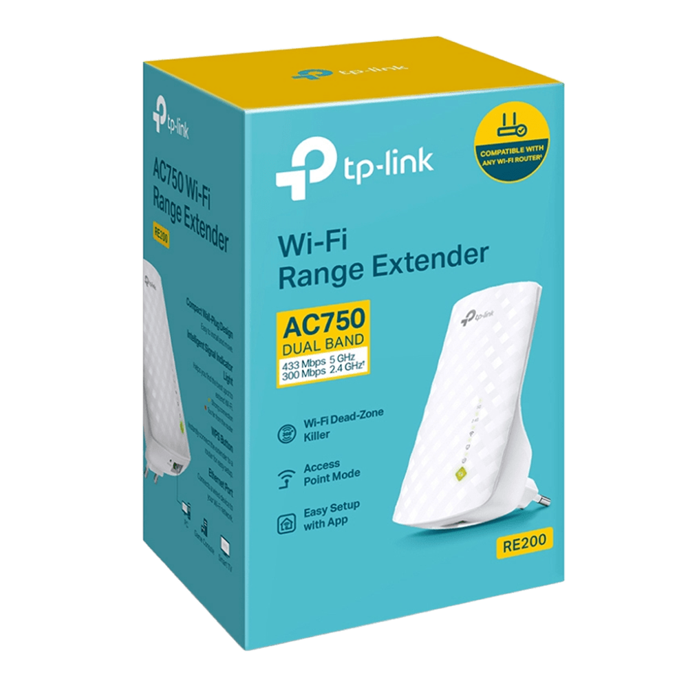 TP-Link RE200, AC750 Mesh Wi-Fi Range Extender