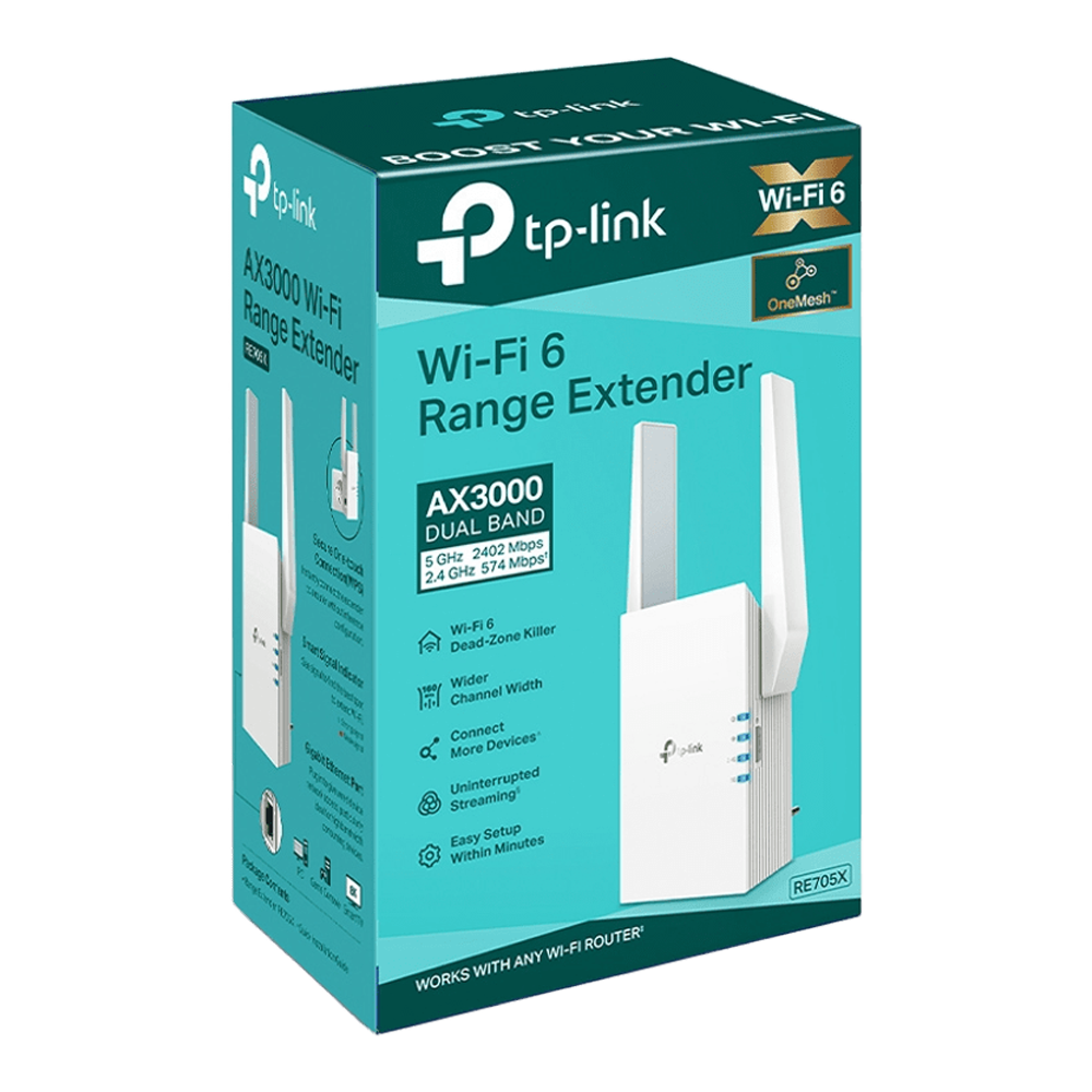 TP-Link RE705X AX3000 Mesh WiFi 6 Extender