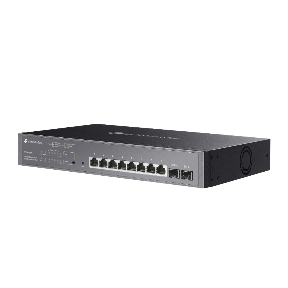 TP-Link SG2210MP Omada 10-Port Gigabit Smart Switch with 8-Port PoE+ - Image 3