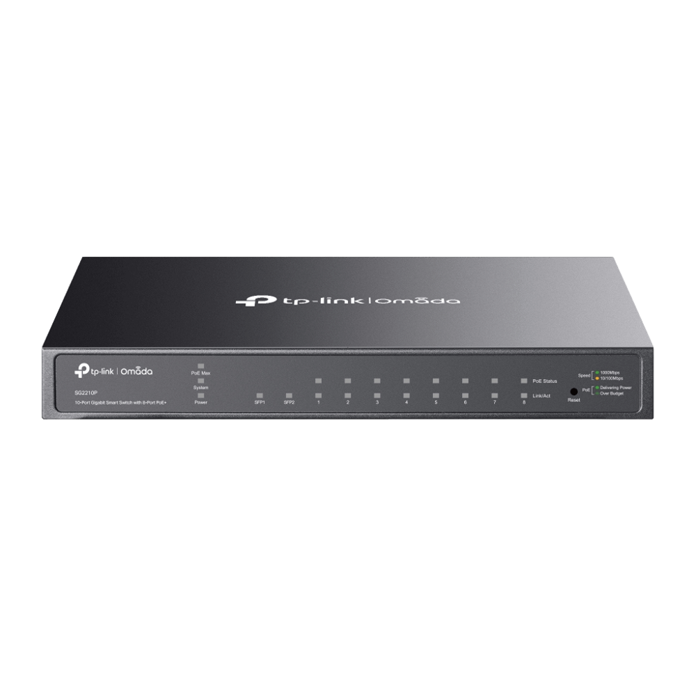 TP-Link SG2210P Omada 10-Port Gigabit Smart Switch with 8-Port PoE+