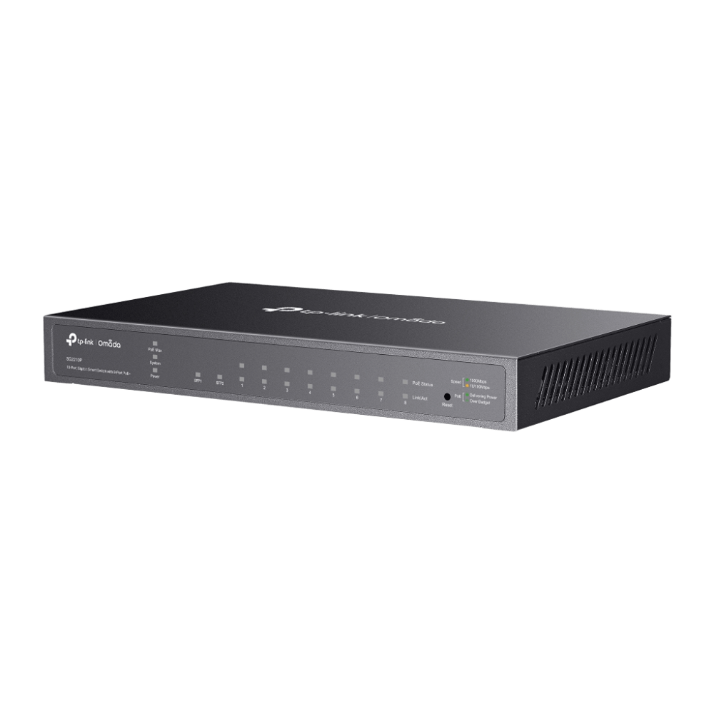 TP-Link SG2210P Omada 10-Port Gigabit Smart Switch with 8-Port PoE+ - Image 3