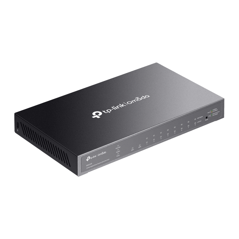 TP-Link SG2210P Omada 10-Port Gigabit Smart Switch with 8-Port PoE+ - Image 2