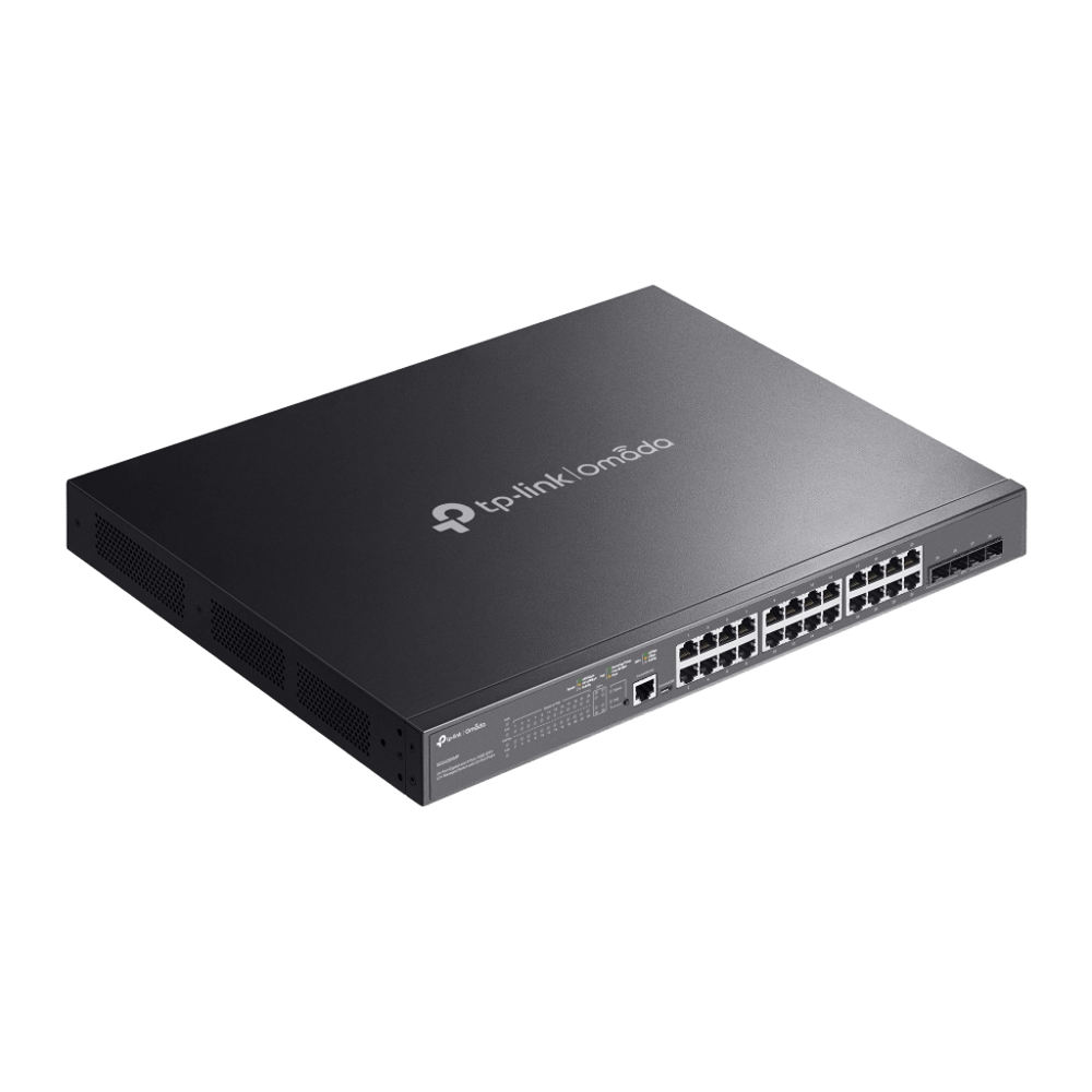 TP-Link SG3428XMP Omada 24-Port Gigabit and 4-Port 10GE SFP+ L2+ Managed Switch with 24-Port PoE+ - Image 2