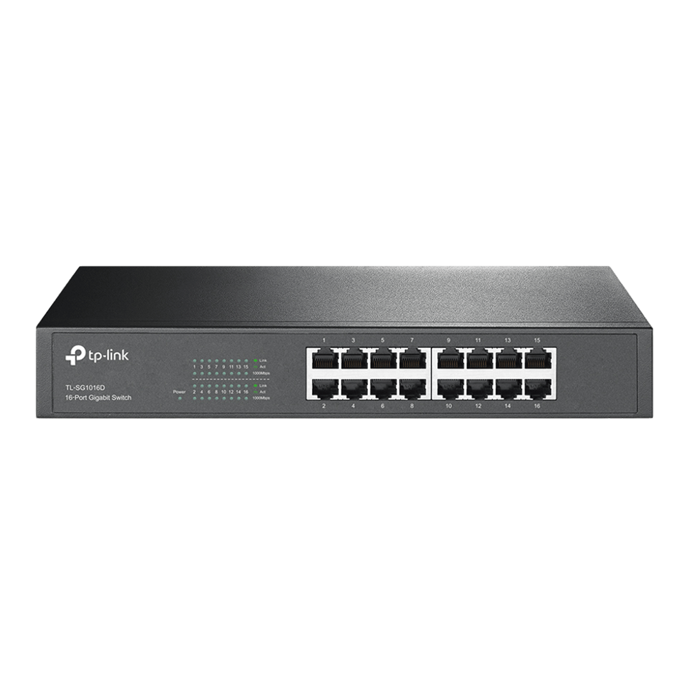 TP-Link TL-SG1016D 16-Port Gigabit Desktop/ Rackmount Switch - Image 2