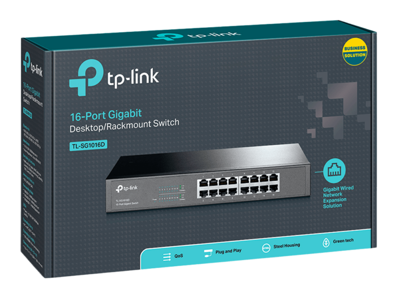 TP-Link TL-SG1016D 16-Port Gigabit Desktop/ Rackmount Switch
