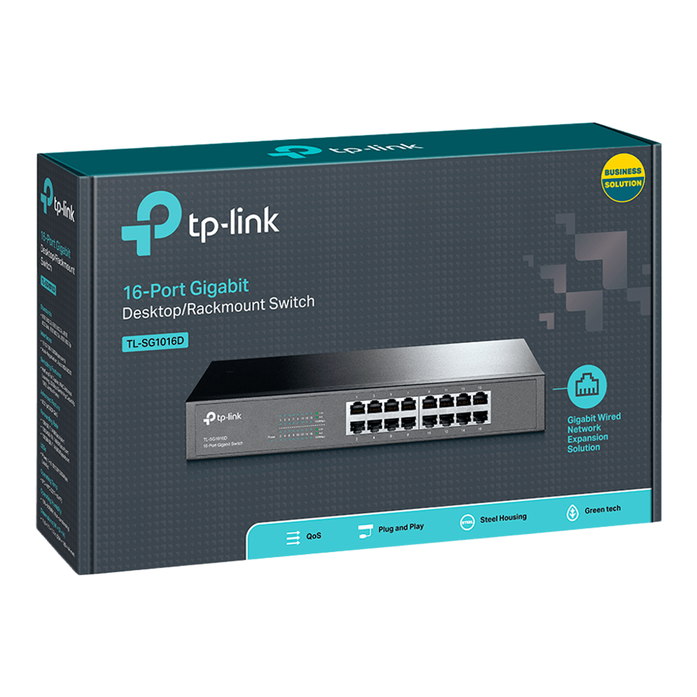 TP-Link TL-SG1016D 16-Port Gigabit Desktop/ Rackmount Switch