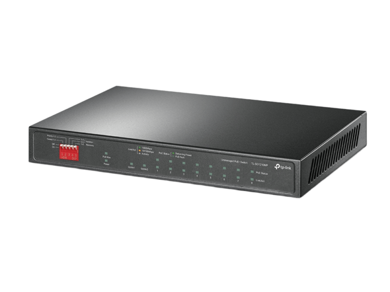 TP-Link TL-SG1210MP 10-Port Gigabit Desktop Switch with 8-Port PoE+ - image 3
