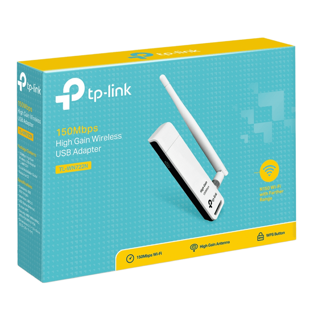 TP-Link TL-WN722N High Gain Wireless USB Adapter (150Mbps)