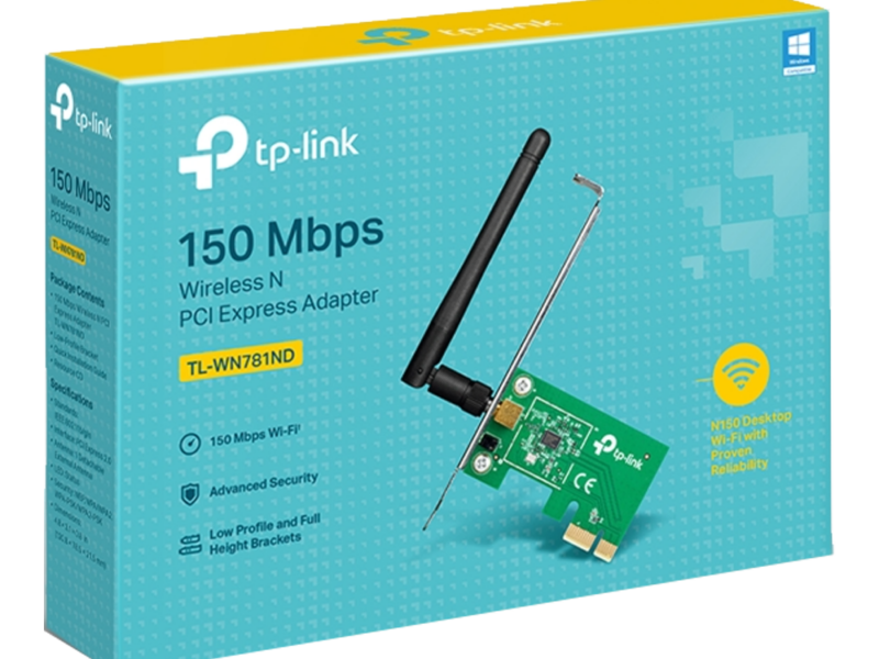 TP-Link TL-WN781ND Wireless N PCI Express Adapter (150Mbps)