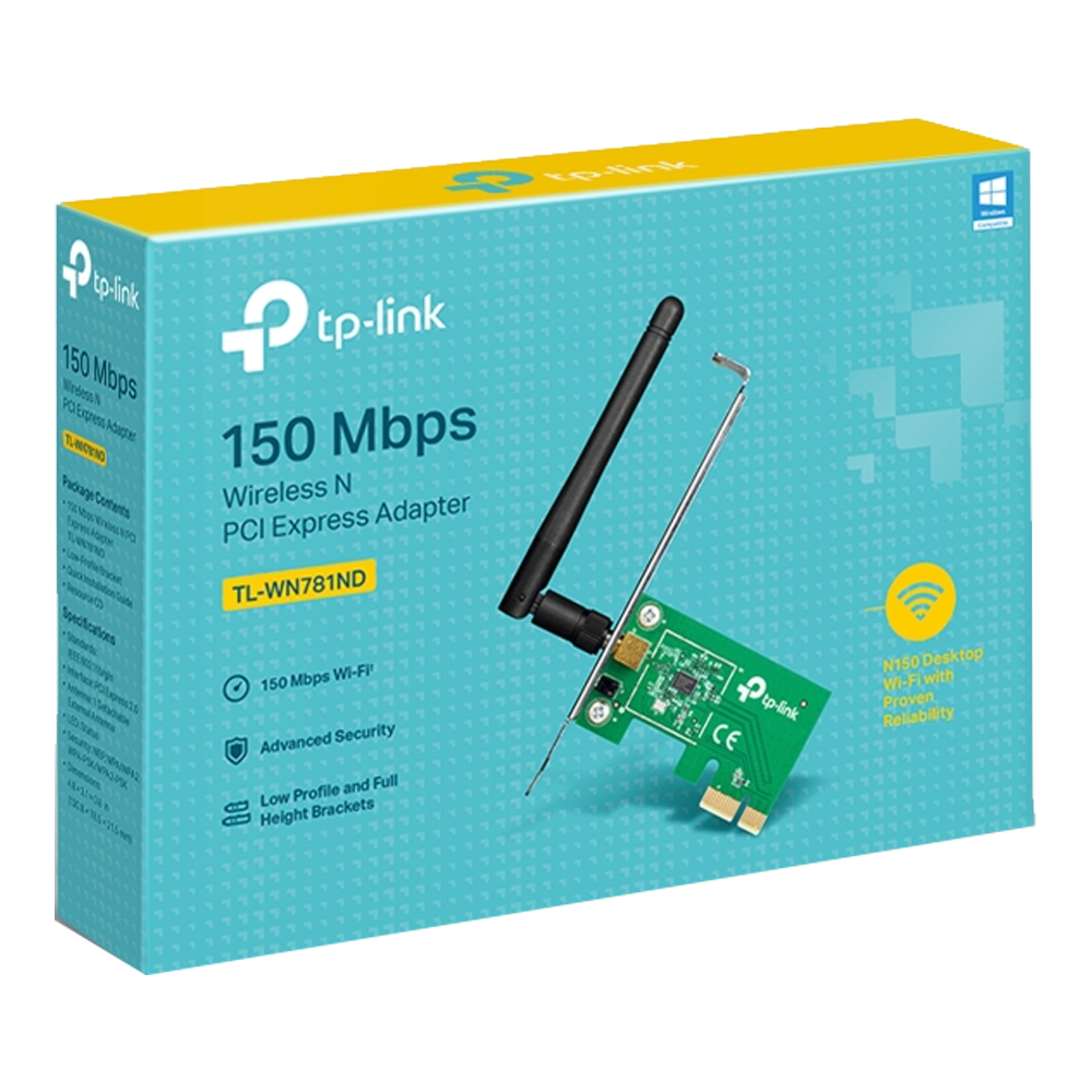 TP-Link TL-WN781ND Wireless N PCI Express Adapter (150Mbps)