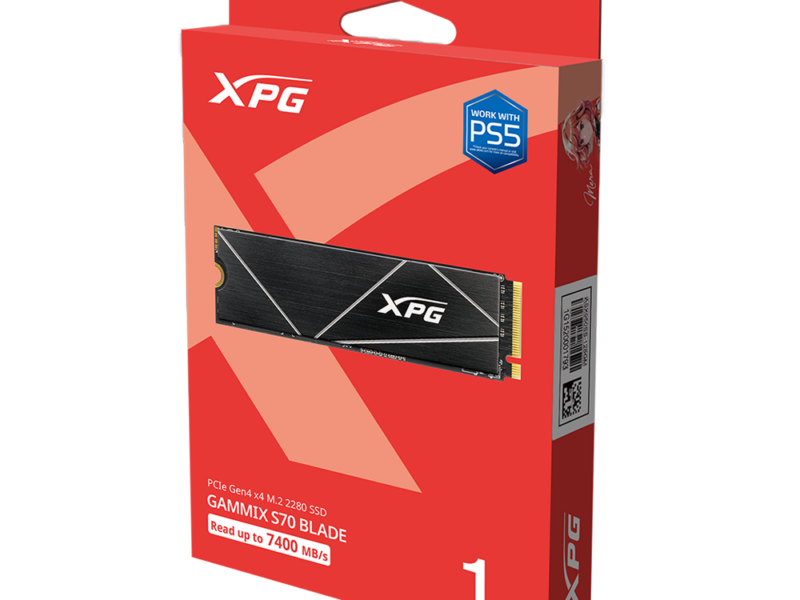 1TB XPG GAMMIX S70 Blade PCIe Gen4 x4 M.2 2280 SSD
