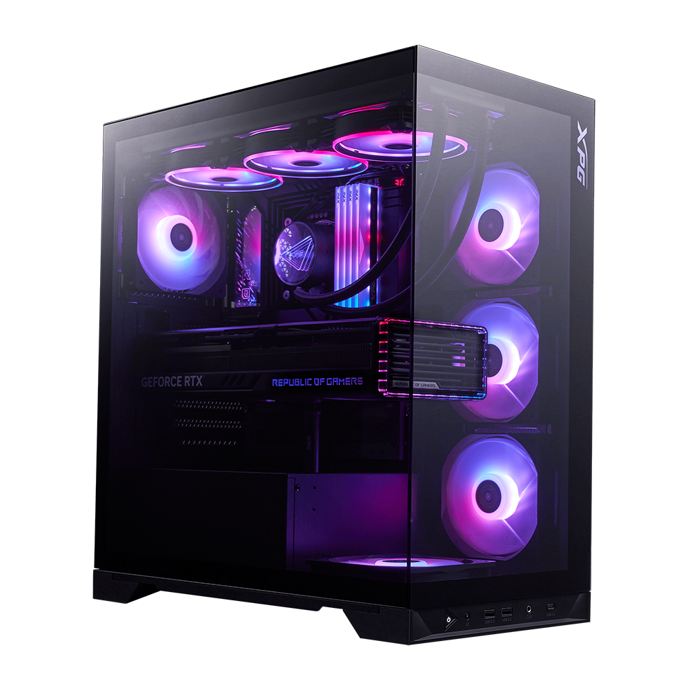 XPG INVADER X BTF Mid-Tower Chassis (Black / White) - Image 8