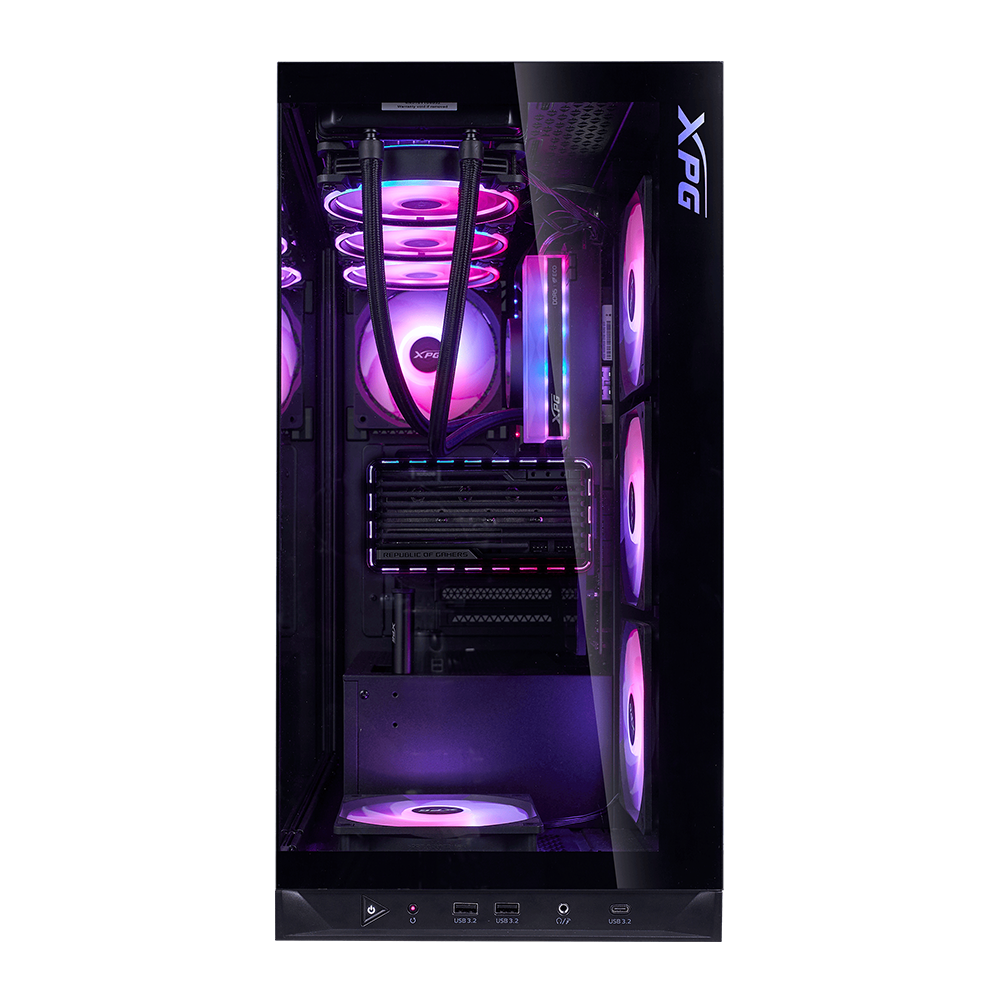 XPG INVADER X BTF Mid-Tower Chassis (Black / White) - Image 7