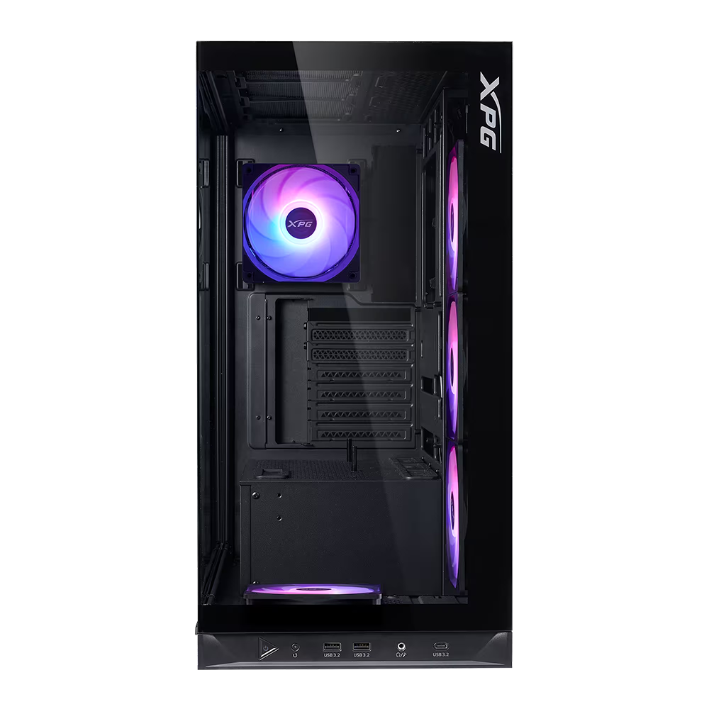 XPG INVADER X BTF Mid-Tower Chassis (Black / White) - Image 4