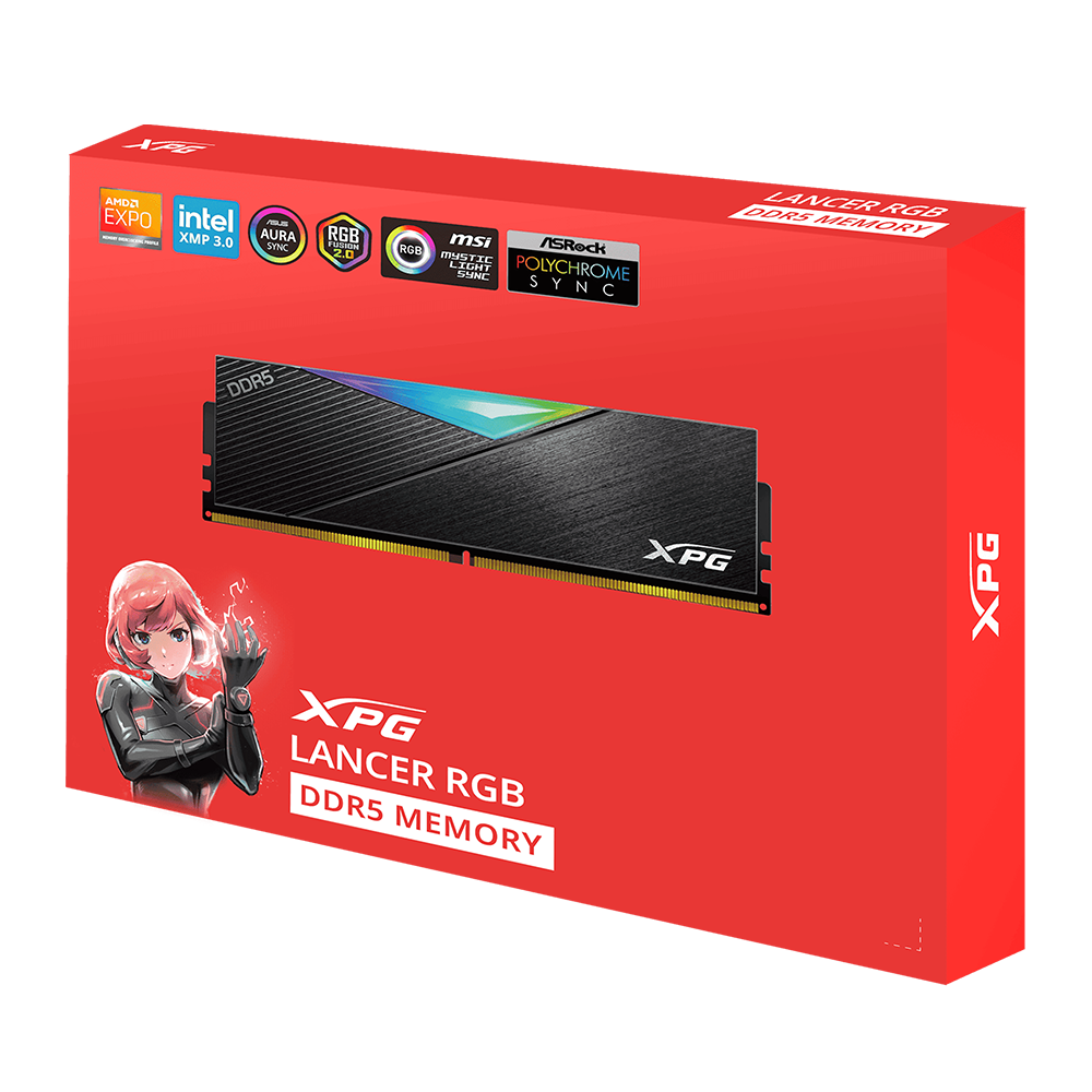 2x32 GB DDR5 XPG Lancer 6000MHz Gaming Desktop RGB RAM