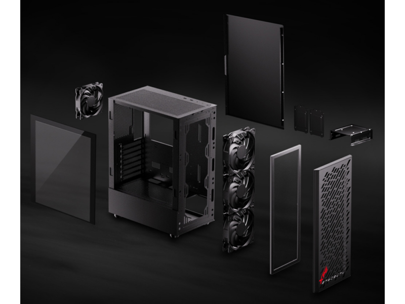 XPG VALOR AIR Compact Mid-Tower Chassis (Black/White) - image 4